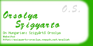 orsolya szigyarto business card